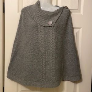 Womens wool poncho